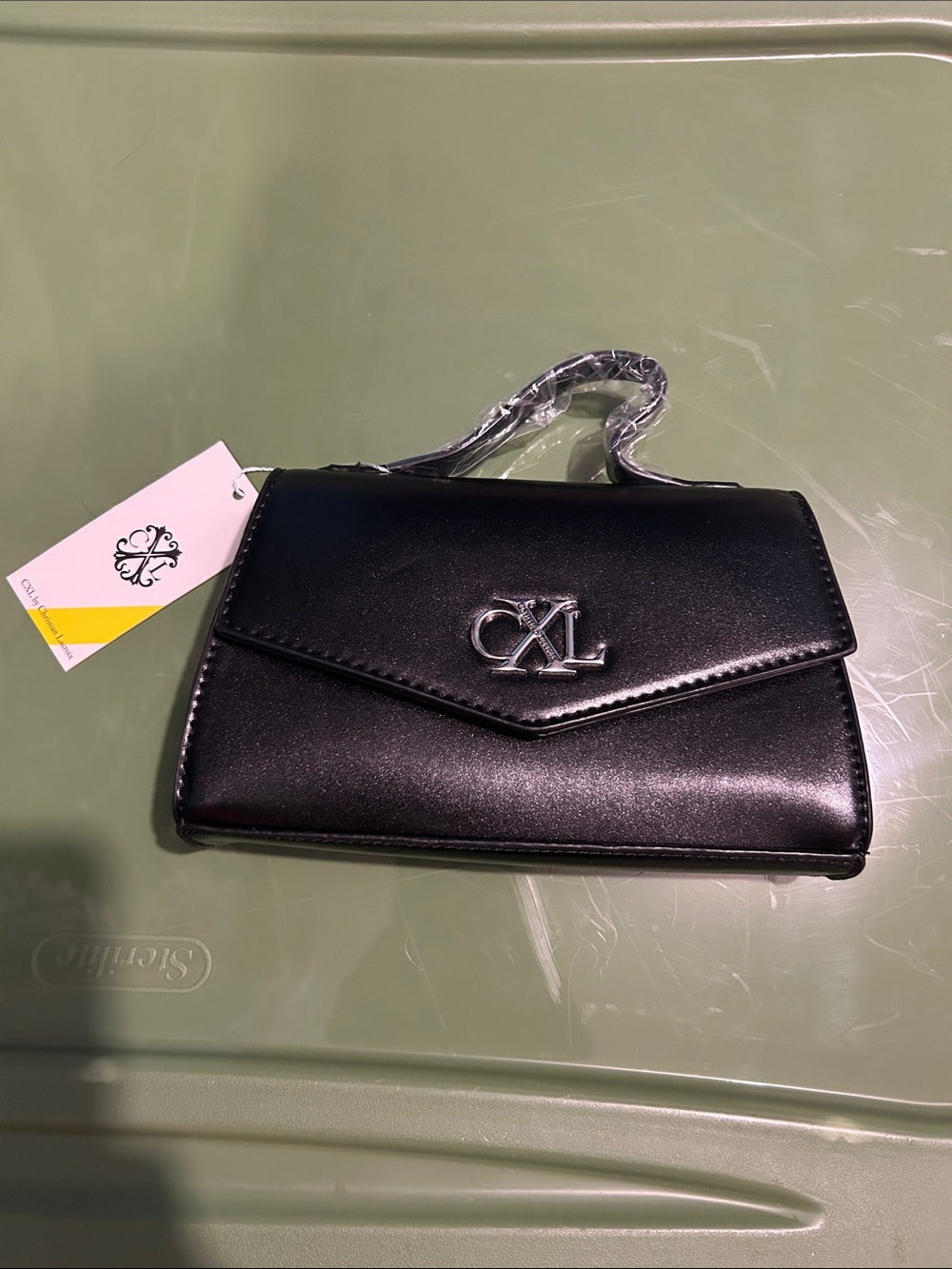 Christian Lacroix Black Mini Top-Handle Crossbody Bag